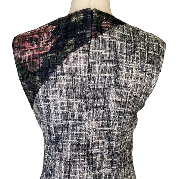 Carlisle Collection Bougainvillea Italian Tweed Boulce Sheath Dress - 2 - Picture 11 of 16